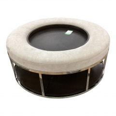 Vanguard 47in Round Upholstered Coffee Table