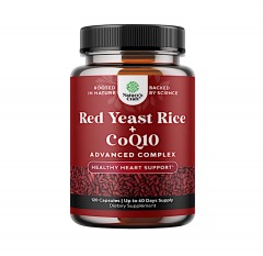 2603R3 | NATURE'S CRAFT Red Yeast Rice + CoQ10 Supplement | 120 COUNT