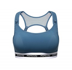 2618R12 | MOMCOZY Active Low Impact Nursing Sports Bra | LARGE | BLUE