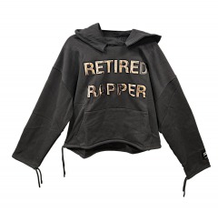 2616R12 | LEMONS ON FIRE Retired Rapper Hoodie | LARGE | BLACK