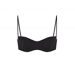 2613R12 | COU COU INTIMATES Cotton Jersey Teacup Bra | MEDIUM | BLACK