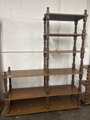 MCM Spindle Shelf Wall Unit