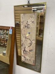Beautiful Floral Bird Print and Mirror