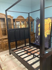 Modern Black Canopy Bed