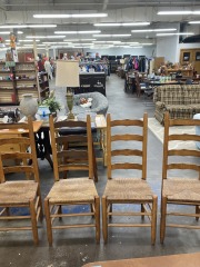 Vintage Ladderback Chairs (set of four)