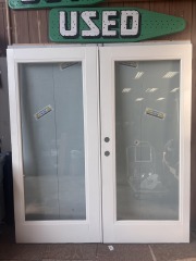 French Door Set with glass front 69 3\/4 x 77