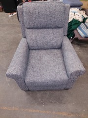 GREY POWER RECLINER (TESTED)