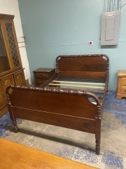 Antique Spool Bed Frame (Not Quite Full Size 52x67)
