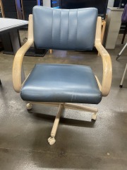 80's Teal Office Chair