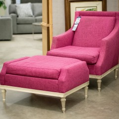 Lillian August Fusion Chair w\/Ottoman