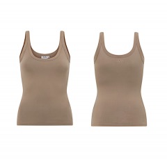 2644R12 | ALL FOR MIMI Latte Tank Top | SMALL | LATTE