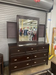 Havertys Modern Dark Wood Dresser