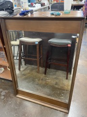 Modern Wood Mirror (31\