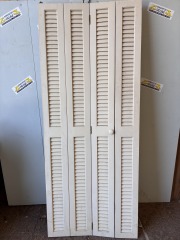 White quad-fold Closet Door 77 1\/2 x 31 1\/2