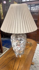 Glass Seashell Table Lamp