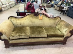 Green Velvet Sofa