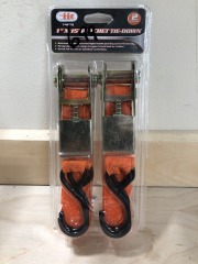 2PC 1x15' RATCHET TIE DOWN