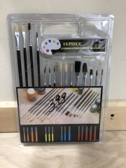 15pc COMBINATION ARTIST BRUSH