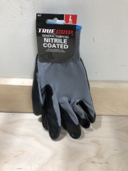 TRUE GRIP NITRILE COATED GLOVES GREY
