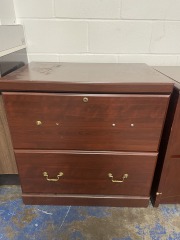 Mr. Handles Lateral Cherry Filing Cabinet