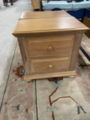 Blonde Wood Nightstand (Each)