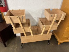 Cantilever Wood Storage on Wheels
