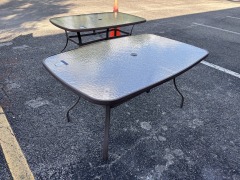 Glass Patio Table