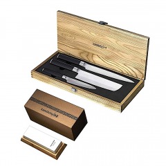 2659R3 | KAMIKOTO Kanpeki Knife Set & 1000\/3000 Toishi Whetstone