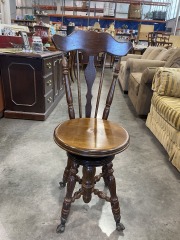 Antique Piano Chair