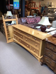 Wood Dresser+Mirrior