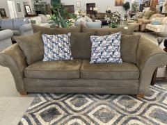Brown Microfiber Couch