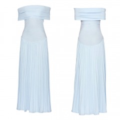 2669R11 | LIONESS Field of Dreams Maxi Dress | SMALL | LIGHT BLUE