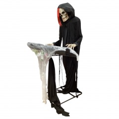 Haunted Living 6\u2019 Skeleton Keyboard Player Animatronic