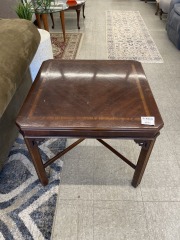 Square Inlay End Table