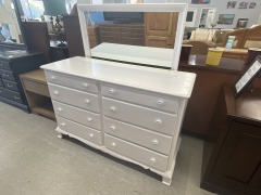 8 Drawer Dresser w\/ Mirror