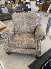 Fall Floral Armchair