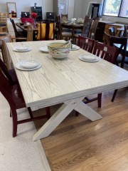 Off White Wood Dining Table