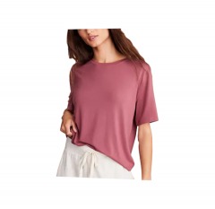 2689P4 | LOU & GREY Essential Modal Tee | LARGE | BURGUNDY