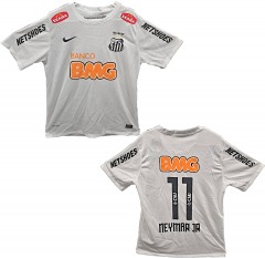 2685P4 | NIKE Retro Banco BMG Neymar Jr 2012 Jersey | LARGE | WHITE