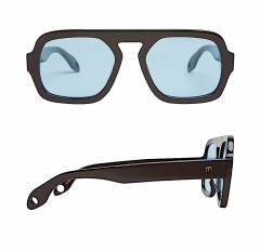 2698R2 | ELISA JOHNSON Jane Sunglasses | DARK BROWN \/ BLUE
