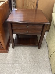 Dark One Drawer Nightstand