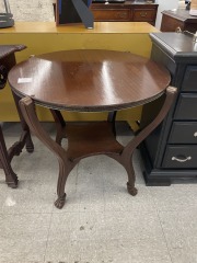 Large Round End Table