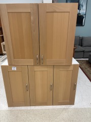 2 Upper Kitchen Cabinets