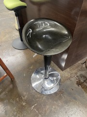 Modern Adjustable Chrome Bar Stool