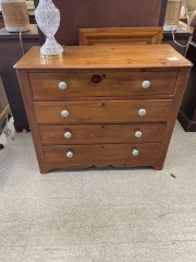 Maple Dresser & Mirror
