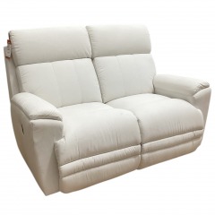 White La-Z-Boy Reclining Loveseat