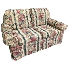 Temple Furniture Tan Floral Print Loveseat