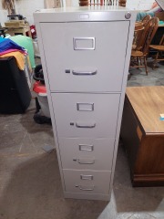 ALMOND 4 DRAWER FILE CABINET