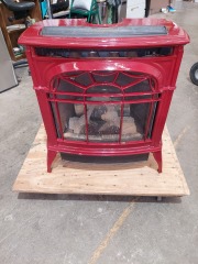 RED MAJESTIC FREE-STANDING GAS FIREPLACE