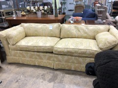 Yellow Fabric Mid Century Heritage Sofa